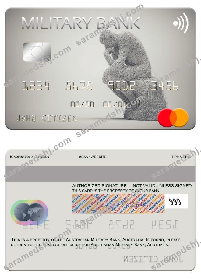 Australia Australian Military Bank mastercard